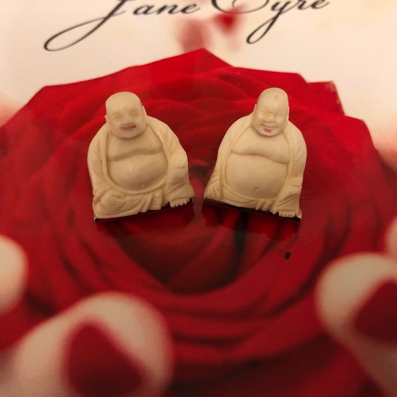SWANK Other - Vintage MCM Swank Buddha Carved Cufflinks
